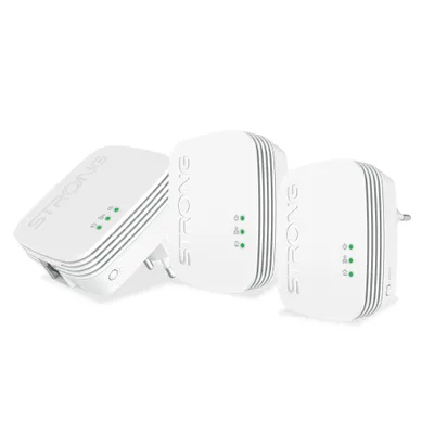 Produktbild von Strong Powerline 600 Adapter Powerline 600 Mbit/s Ethernet LAN 3 sztuki Biały