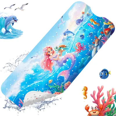 Zdjęcie produktu dla Mata antypoślizgowa do kąpieli dla dzieci, z motywem z kreskówki, 100 x 40 cm