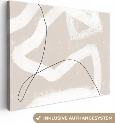 Obrázok produktu pre MuchoWow® - Plátno - Línia - Abstraktný - Dizajn, nástenný obraz, nástenné dekorácie obrazy obývacia izba, 80x60cm