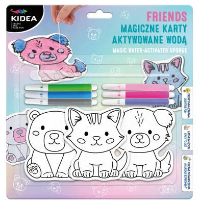 Immagine prodotto di Amici Kidea carte magiche attivate ad acqua
