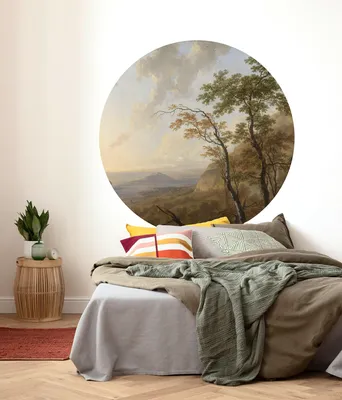 Produktbild von Komar Vlies Fototapete rund und selbstklebend "Horizon" - Größe: 125 x 125 cm (Breite x Höhe) - 1 Stück