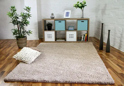 Produktbild von Luxus Hochflor Langflor Teppich Milano Beige, Größe:200x300 cm