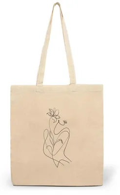 Productafbeelding van CLAMATO boodschappentas van 100% katoen (38 x 42 cm) – stoffen tas – voor boodschappen