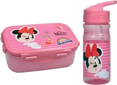 Produktbild von Disney Minnie Maus 2 teiliges Lunch Set Brotdose Trinkflasche 500 ml