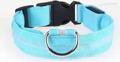 Productafbeelding van LED-halsband voor honden, mesh/blauw