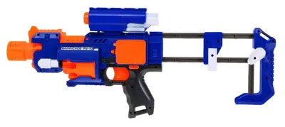 Produktbild von Kids 8+ Blaze Storm Gewehr + 20 Schaumstoffkugeln + Laservisier + Flachmann
