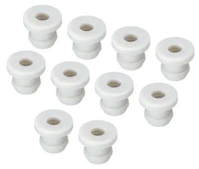 Gummikappe 10 mm, AD 4 mm, kratzfest, grau, 20 Stück