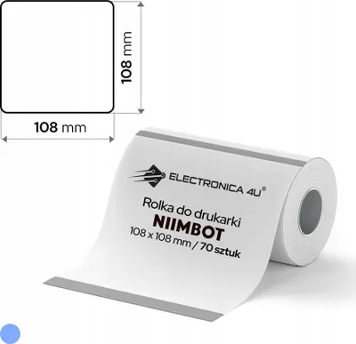 Image de Étiquettes autocollantes thermiques pour imprimante Niimbot B4 108x108