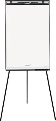 Produktbild von Legamaster ECONOMY TRIANGLE Flipchart Dreibein, Freistehend, Stahl, Stahl, Schwarz, Weiß, China, 790 mm