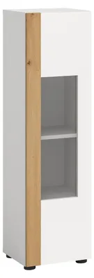 Produktbild von Vitrine Ruda | weiß / Artisan Eiche