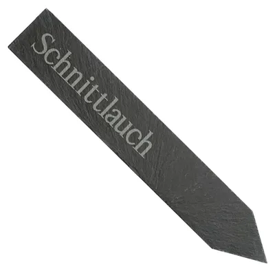 Produktbild von Pflanzenschild "Schnittlauch" Kräuterstecker Schiefer 19 cm graviert