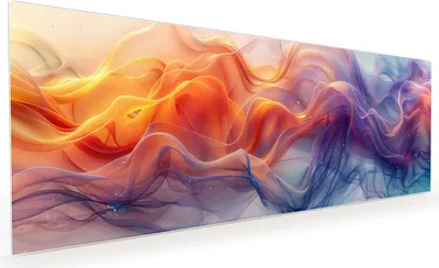 Produktbild von Küchenrückwand Spritzschutz Glas mit Motiv Farbwirbel 40 x 40 cm