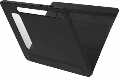 Produktbild von OtterBox React Tasche (Folie) Samsung Galaxy Tab S9 FE Tablet - Schwarz - Sturzsicher - 258,6 mm Höhe x 182,6 mm Breite x 14,5 mm Tiefe