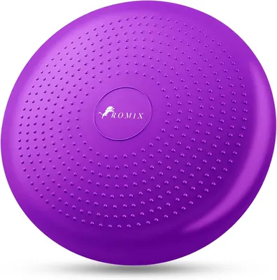 Imagen del producto de Cojín inflable para equilibrio, de 34 cm, con superficie antideslizante, ideal para yoga y pilates