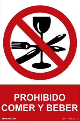 Produktbild von Verbotsschild "Essen und Trinken verboten" (PVC 0,7 mm) 30x40 cm