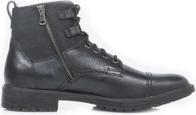 Obrázek produktu pro Geox U KAPSIAN pánské kožené boty černé zateplené na zip 45
