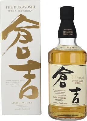 Image de Matsui Whisky THE KURAYOSHI Pure Malt Whisky 43% Vol. 0,7l en boîte cadeau