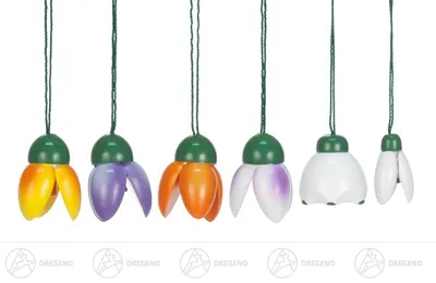 Obrázok produktu pre Veľká noc a jar Závesné jarné kvety (6) výška cca 3 cm NOVINKA