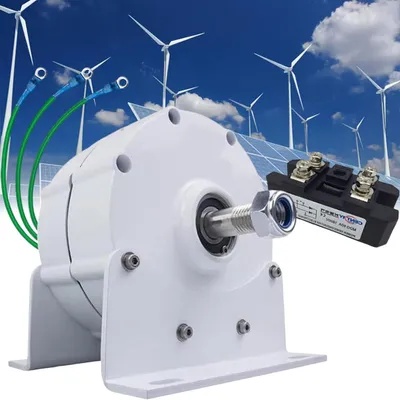 Productafbeelding van Dynamo Generator - Krachtgenerator Magneetmotor - Energie Opwekken - Zeldzaam Aarde Magneet - 12000W - Wit