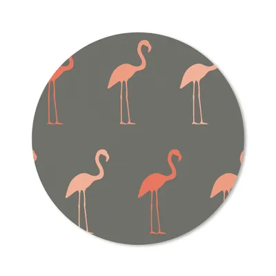 Produktbild von MuchoWow® Mauspad Mousepad Flamingo - Vogel - Muster 40x40 cm - Mousepads - Maus Mat - Pad - Mausunterlage - Schreibtisch Accessoires