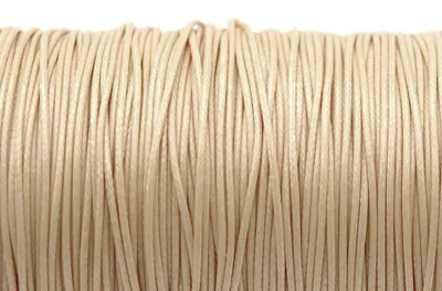 Produktbild von Vintageparts 10 m Polyesterkordel gewachst creme 1 mm