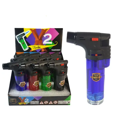 Produktbild von 3er Turbo Sturm Feuerzeug Mini Bunsenbrenner Flambierer Gas-Brenner Jet Flame