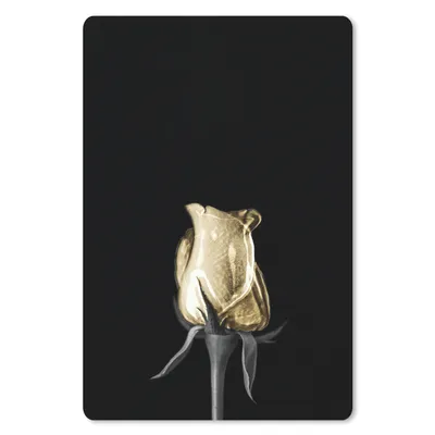 Produktbild von MuchoWow® Mauspad Mousepad Blumen - Licht - Schwarz 18x27 cm - Mousepads - Maus Mat - Pad - Mausunterlage