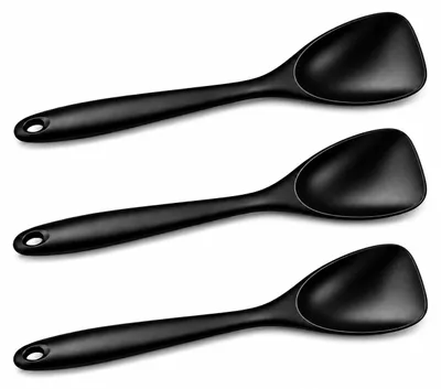 Produktbild von Set mit 3 Silikonspateln, 28,6 cm - Flexible Kochlöffel zum Anbraten und Vermischen