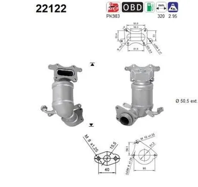 Obrázek produktu pro Katalyzátor Honda Jazz 08- 1,2 1,3 1,4 Euro 5
