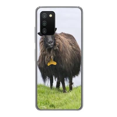 Produktbild von MuchoWow® Handyhülle Schutzhülle Hülle für Samsung Galaxy A03s Schafe - Braun - Meer Silikon Softcase Handy Hülle - Schutz