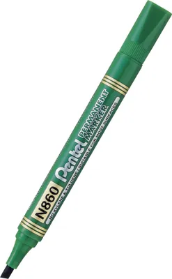 Produktbild von Pentel N860 Permanentmarker, Meißel, Grün
