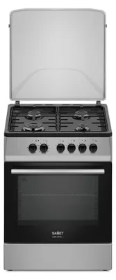 Immagine prodotto di Cucina a Gas Tremiti 60x60 cm Silver con Forno Ventilato Multifunzione 70 Litri Classe A Samet Indomita Line