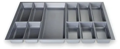 Produktbild von Besteckeinsatz IV Silbergrau Breite: 726 mm für 80er Korpus