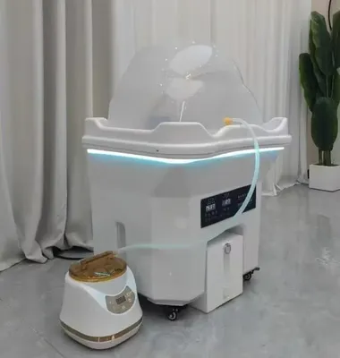 Obrázok produktu pre Prenosné umývadlo Head-Spa – kadernícke umývacie kreslo – voľne stojaca inštalácia – hydroterapeutická masáž – pre kadernícke a holičské salóny – model 5