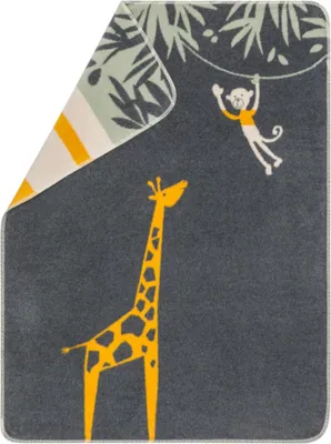 Produktbild von Babydecke Giraffe Farbe Anthrazit 75x100cm von David Fussenegger