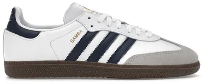 Produktbild von Adidas Samba OG W In White Navy For Women – 4.5 UK - 37 1/3 EU - 6 US / White Navy