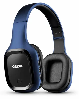 Zdjęcie produktu dla Słuchawki nauszne Bluetooth 5, bezprzewodowe, z baterią zapewniającą do 10 godzin pracy, kolor niebieski. DO 10 GODZIN ODTWARZANIA MUZYKI
