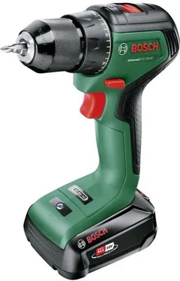 Produktbild von Akku-Bohrschrauber UniversalDrill 18V-60, 1 x Akku PBA 18V 2.0Ah, Tragekoffer