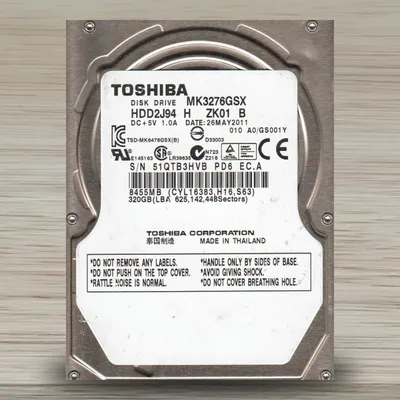 Produktbild von Original OEM Toshiba hdd2j94 MK3276GSX 320 GB 6,3 cm Festplatte