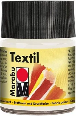 Produktbild von Marabu Textilfarbe "Textil", weiß, 50 ml, im Glas