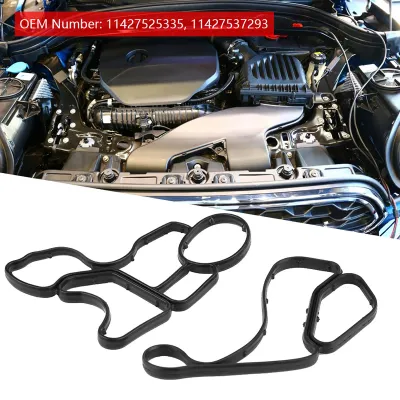 Image de Joint d'étanchéité du boîtier du filtre à huile, joints de refroidissement pour les références 11427525335 et 11427537293