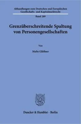 Image de Grenzüberschreitende Spaltung von Personengesellschaften