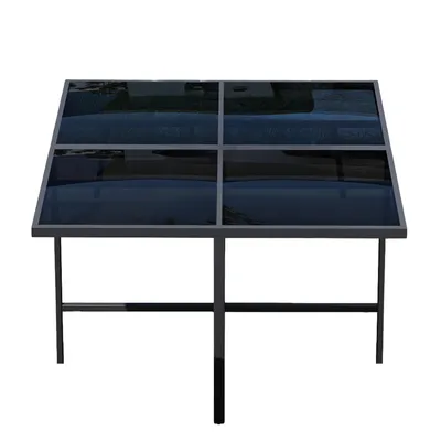 Produktbild von Flieks Rattan Gartenlounge-Set 6 Sitzer, Gartenmöbelset Balkonmöbelset 7-tlg., Terassenmöbel Gartenstuhl mit Hocker und Gartentisch, Schwarz