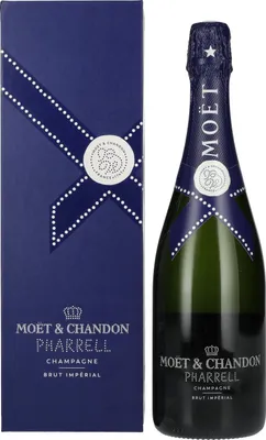 Image de Moët & Chandon Champagne IMPÉRIAL Brut Pharrell Williams Blue Edition 12,5% Vol. 0,75l en boîte cadeau