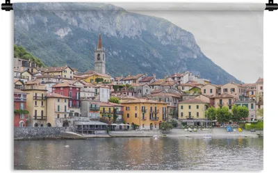 Produktbild von MuchoWow® Wandteppich Wandbehang Varenna - Comer See - Farben 120x80 cm Tapisserie Dekoration Wandtuch - Wanddekorationen - Wandtücher