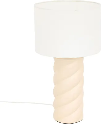 Immagine prodotto di Atmosphera createur d'interieur - Lampada da tavolo noly in Vetroceramica beige h44cm