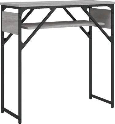 Obrázek produktu pro vidaXL Konzolový stolek s policí šedý Sonoma 75x30x75cm materiál na bázi dřeva