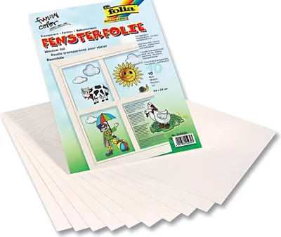 Produktbild von Fensterfolie selbsthaft. Folia 23x33cm 5 Blatt