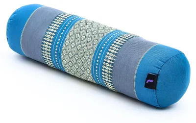 Produktbild von Leewadee Yoga Bolster 50 x 15 x 15 cm - Kompakte Kapok Rolle für Yoga