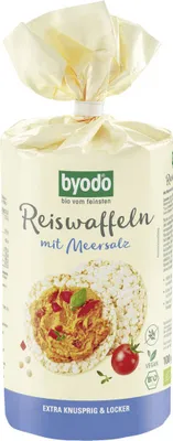 Produktbild von Byodo Bio Reiswaffeln mit Meersalz 12x100 g